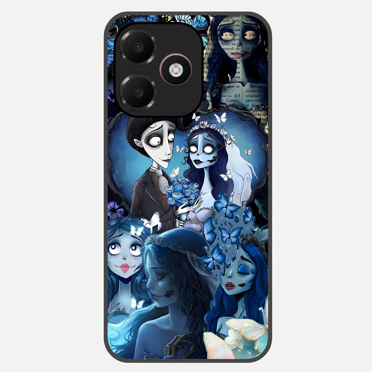  Butterfly Ghost Soul Glass Case For Oppo A6C 5G back cover – full design glossy printed glass finish