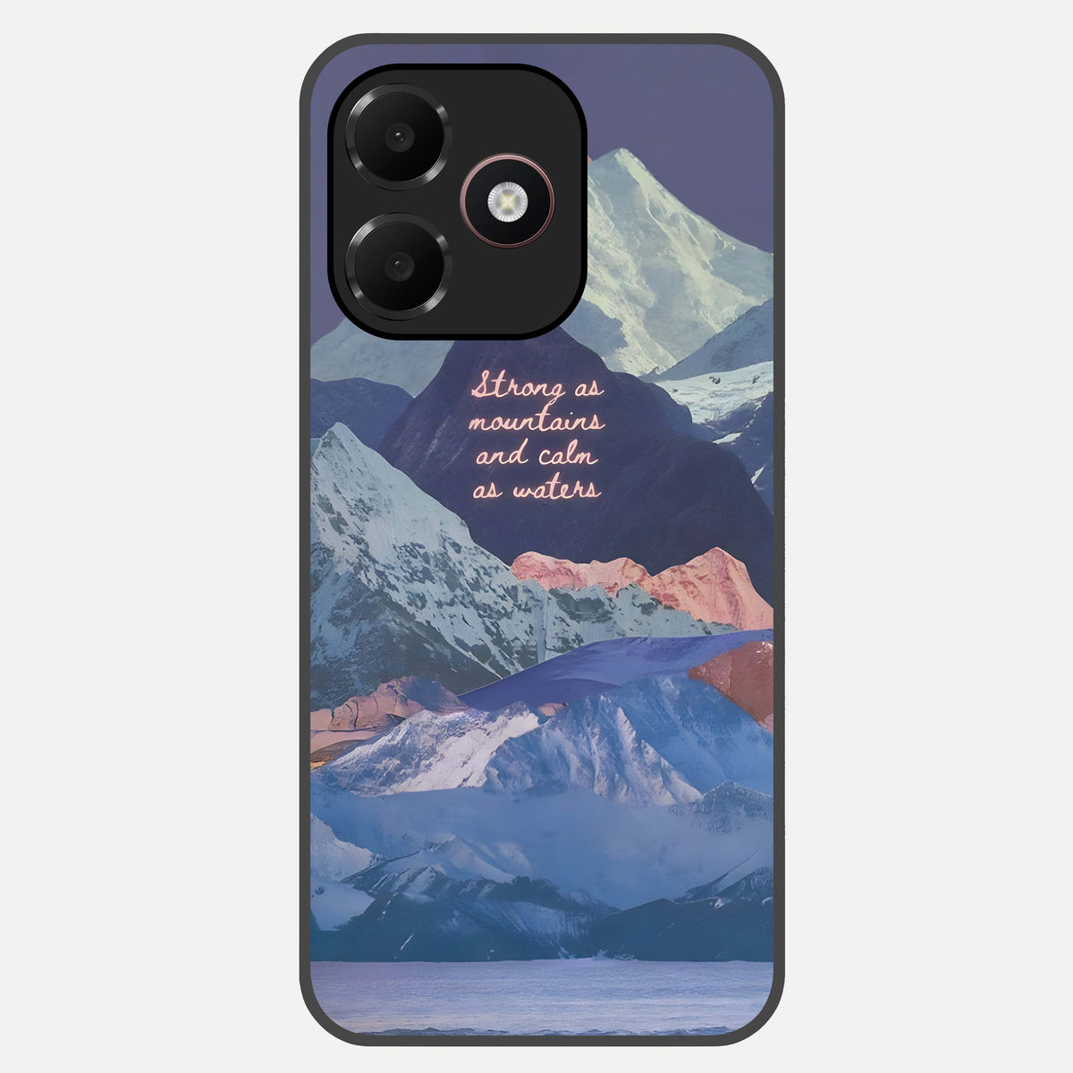  Celestial Mountain Calm Glass Case For Oppo A6C 5G back cover – full design glossy printed glass finish