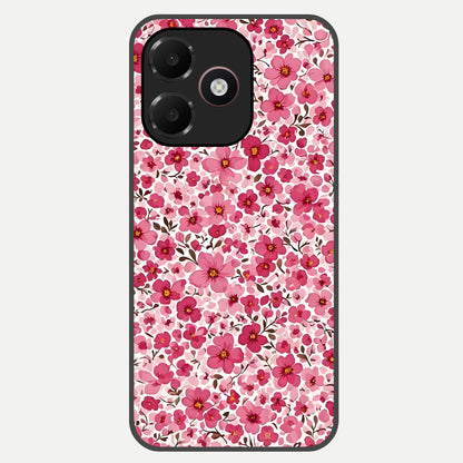  Cherry Blossom Charm Glass Case For Oppo A6C 5G back cover – full design glossy printed glass finish