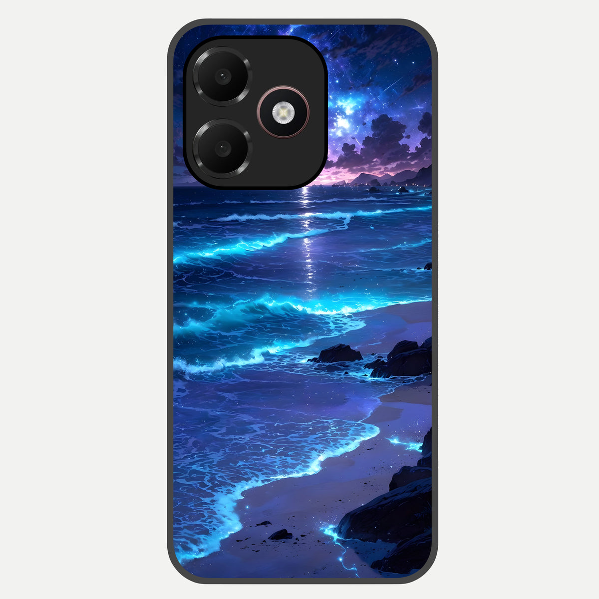  Classic Damn Look Glass Case For Oppo A6C 5G back cover – full design glossy printed glass finish