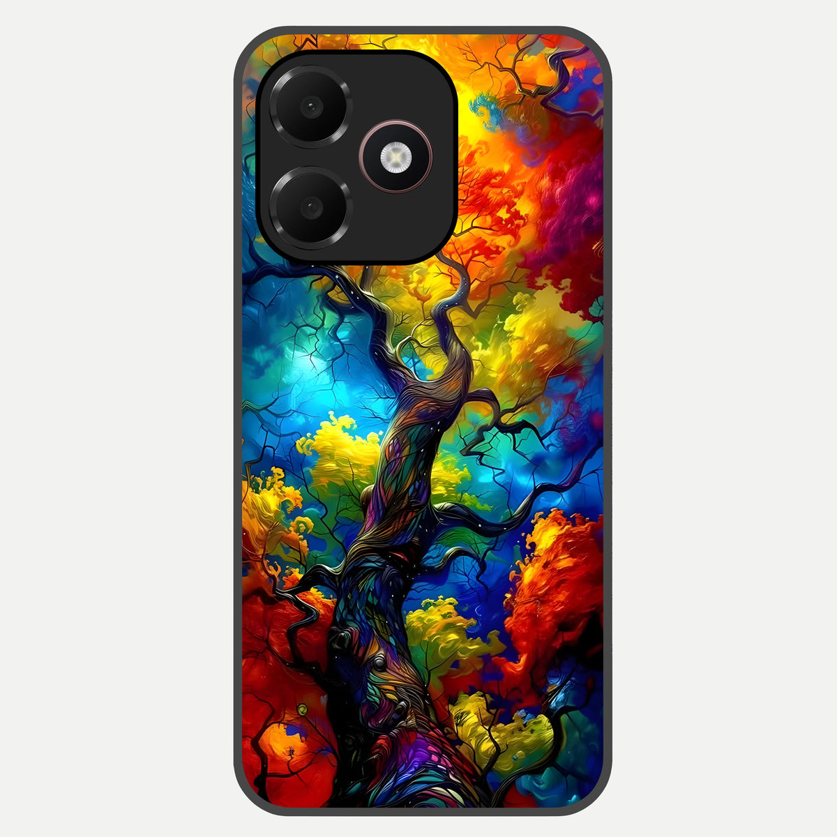  Colorful Soda Bottles Glass Case For Oppo A6C 5G back cover – full design glossy printed glass finish