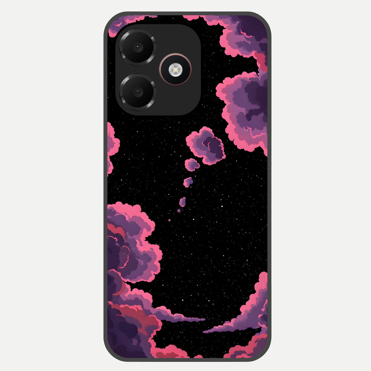  Cosmic Cloud Journey Glass Case For Oppo A6C 5G back cover – full design glossy printed glass finish