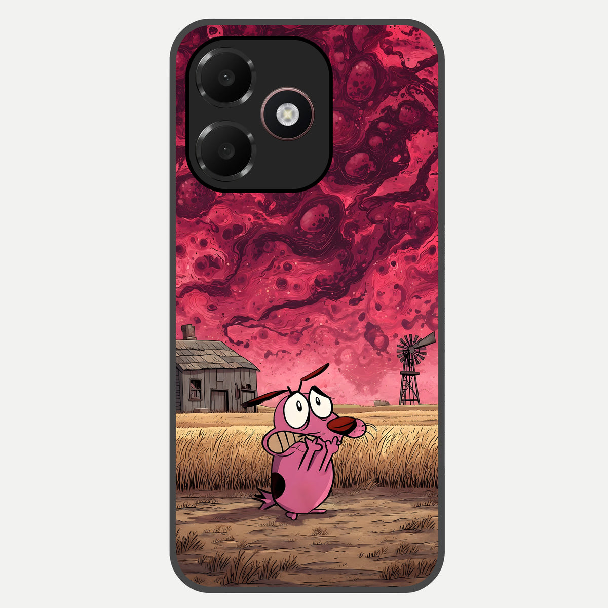  Courage Under Sky Glass Case For Oppo A6C 5G back cover – full design glossy printed glass finish