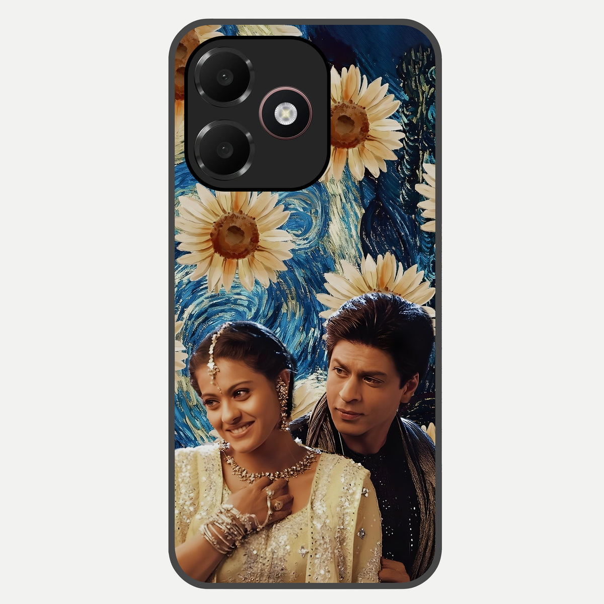  Eternal Love Story Glass Case For Oppo A6C 5G back cover – full design glossy printed glass finish