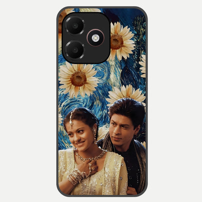  Eternal Love Story Glass Case For Oppo A6C 5G back cover – full design glossy printed glass finish