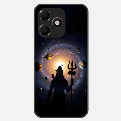  Galactic Shiva Vision Glass Case For Oppo A6C 5G back cover – full design glossy printed glass finish