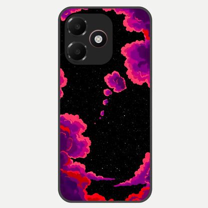  Galaxy Dream Frame Glass Case For Oppo A6C 5G back cover – full design glossy printed glass finish
