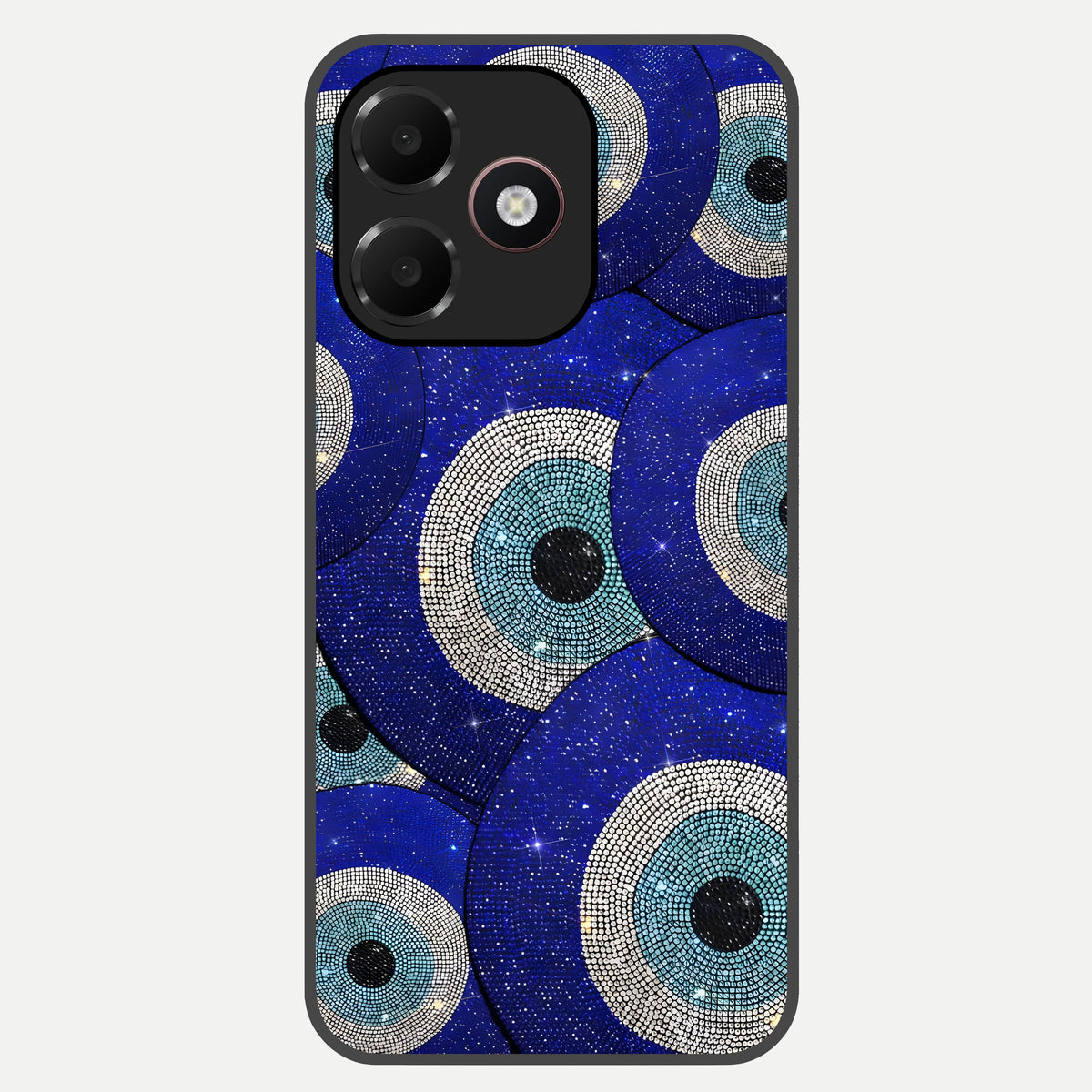 Galaxy Eye Flow Glass Case For Oppo A6C 5G back cover – full design glossy printed glass finish