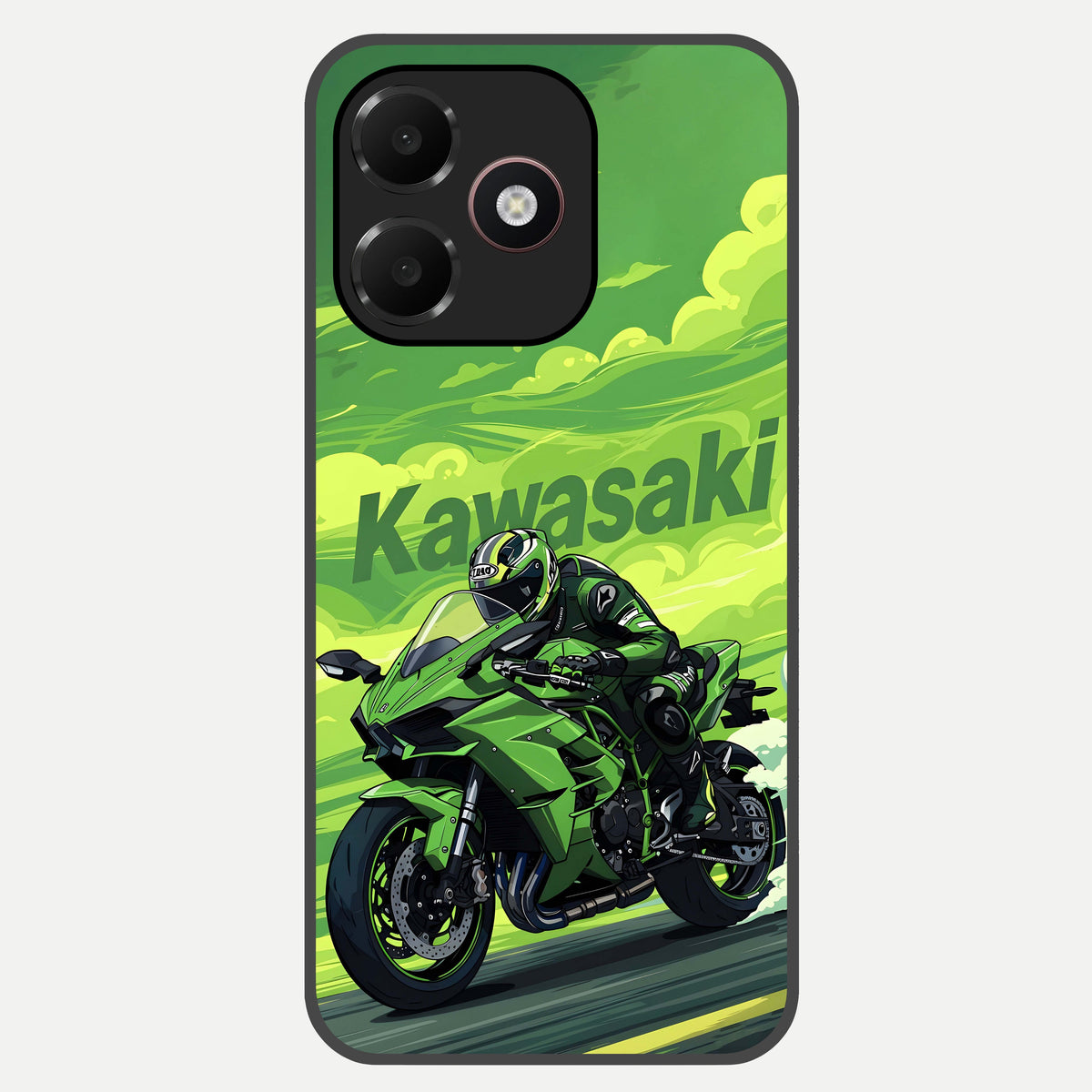  Greenery Sky Glass Case For Oppo A6C 5G back cover – full design glossy printed glass finish