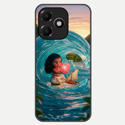  Heart of Ocean Glass Case For Oppo A6C 5G back cover – full design glossy printed glass finish