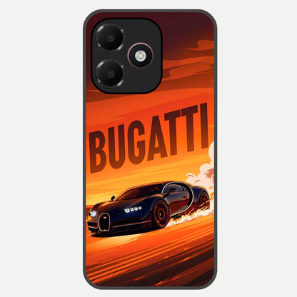 Inferno Bugatti Storm Glass Case For Oppo A6C 5G back cover – full design glossy printed glass finish