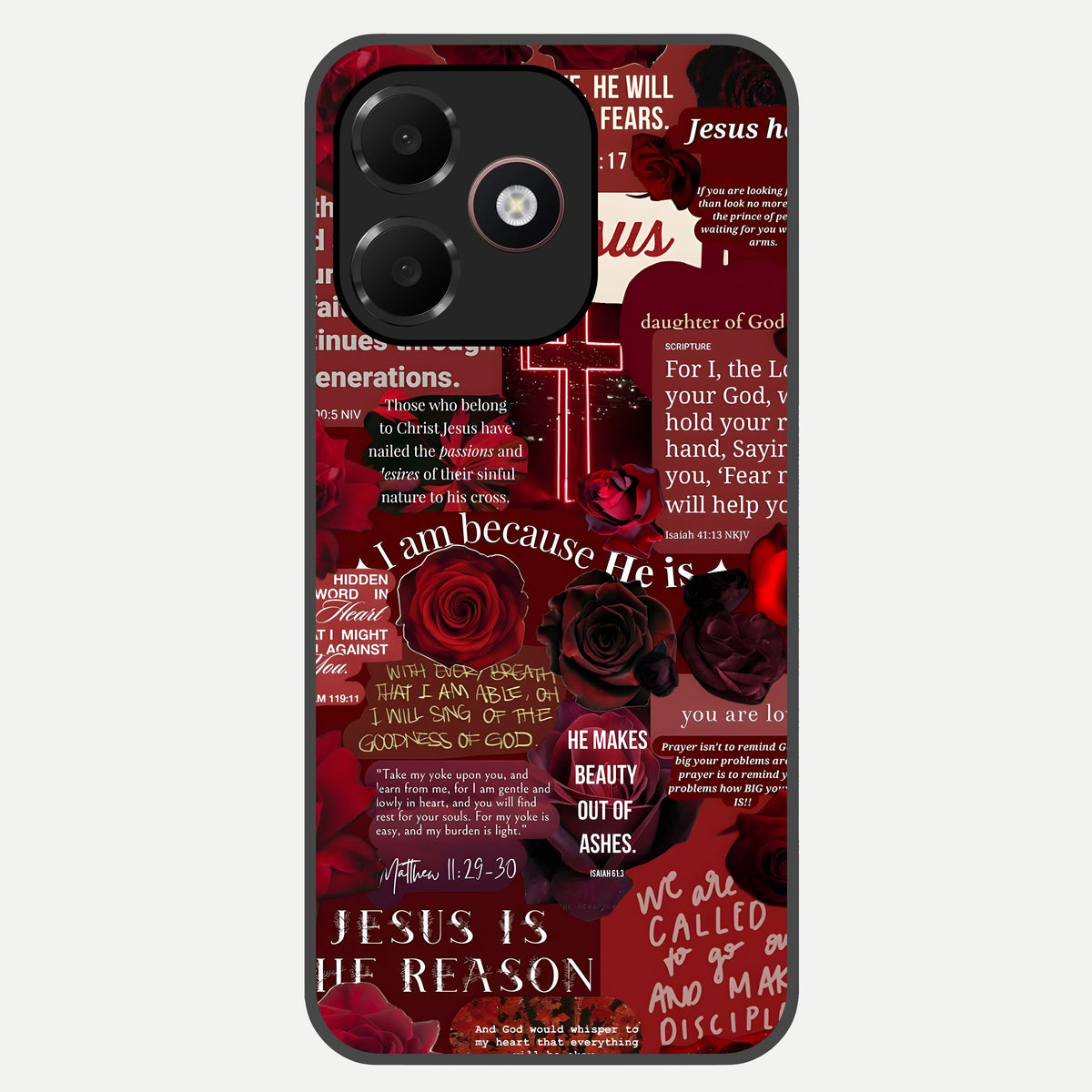  Jesus Love Heals Glass Case For Oppo A6C 5G back cover – full design glossy printed glass finish