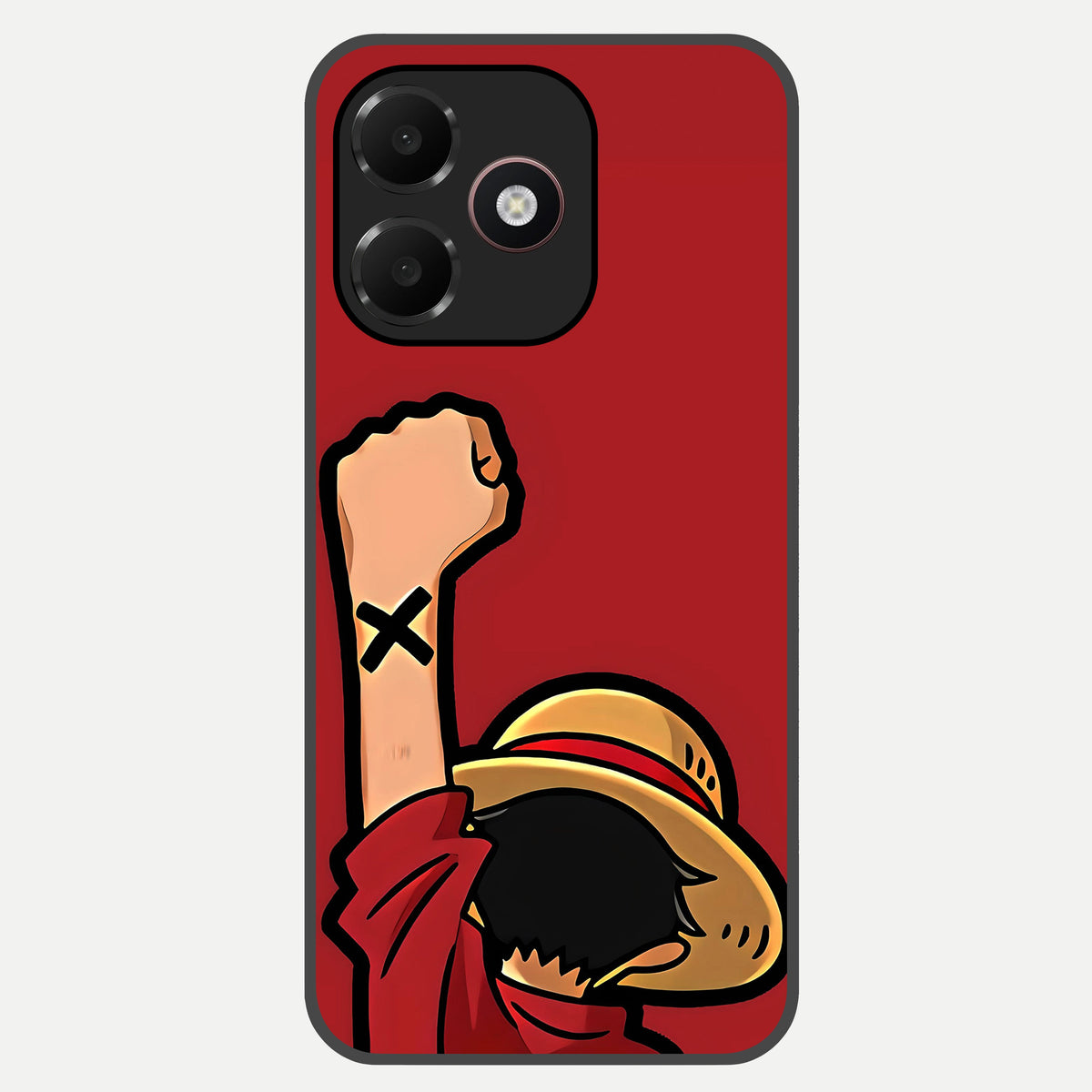  Luffy X Spirit Glass Case For Oppo A6C 5G back cover – full design glossy printed glass finish