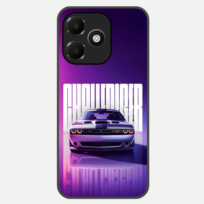  Midnight Muscle Ride Glass Case For Oppo A6C 5G back cover – full design glossy printed glass finish