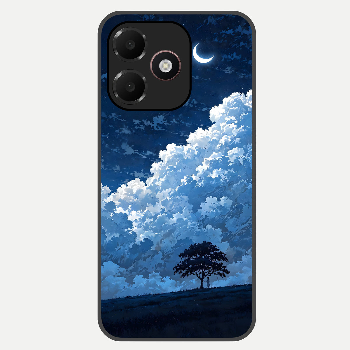  Midnight Sky Serenity Glass Case For Oppo A6C 5G back cover – full design glossy printed glass finish