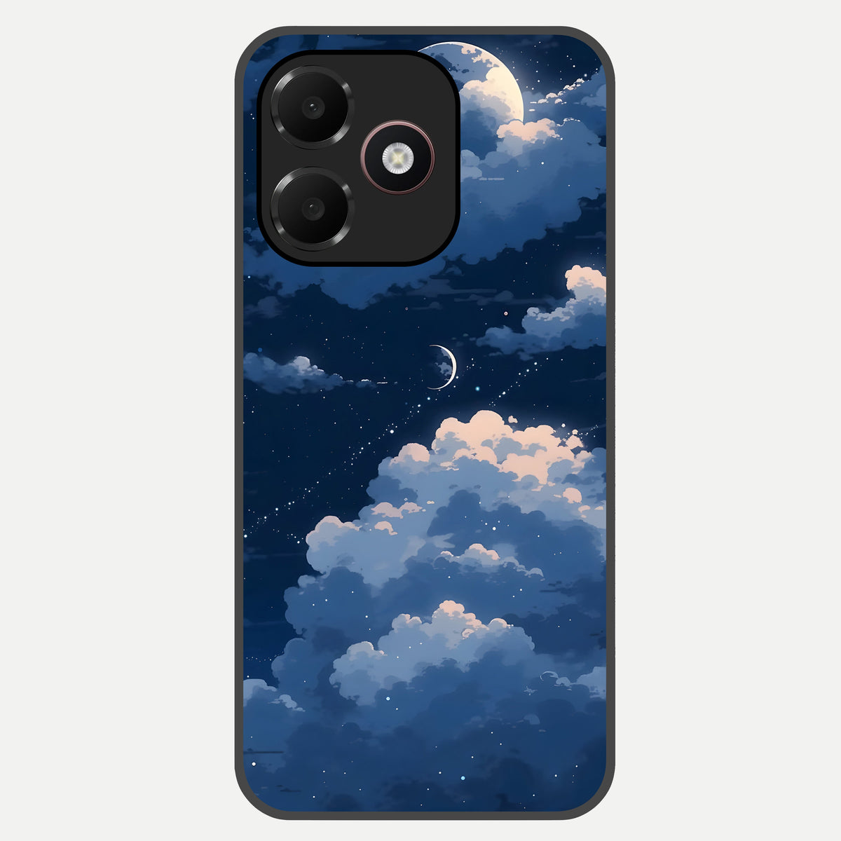  Moon Dream Haze Glass Case For Oppo A6C 5G back cover – full design glossy printed glass finish
