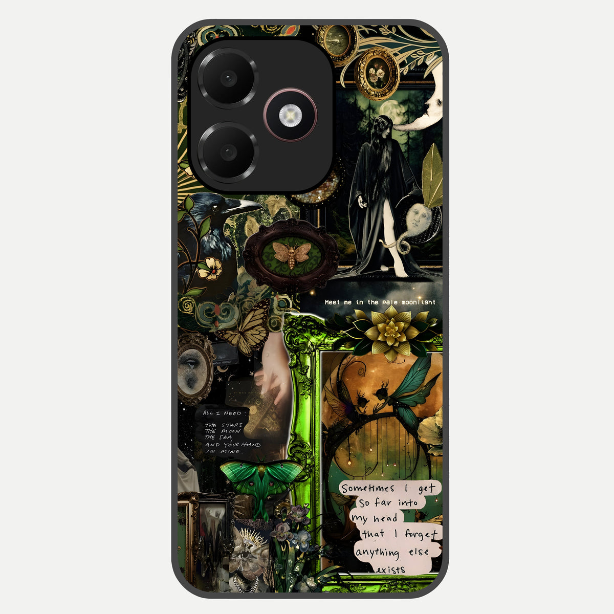  Mystic Woods Secret Glass Case For Oppo A6C 5G back cover – full design glossy printed glass finish