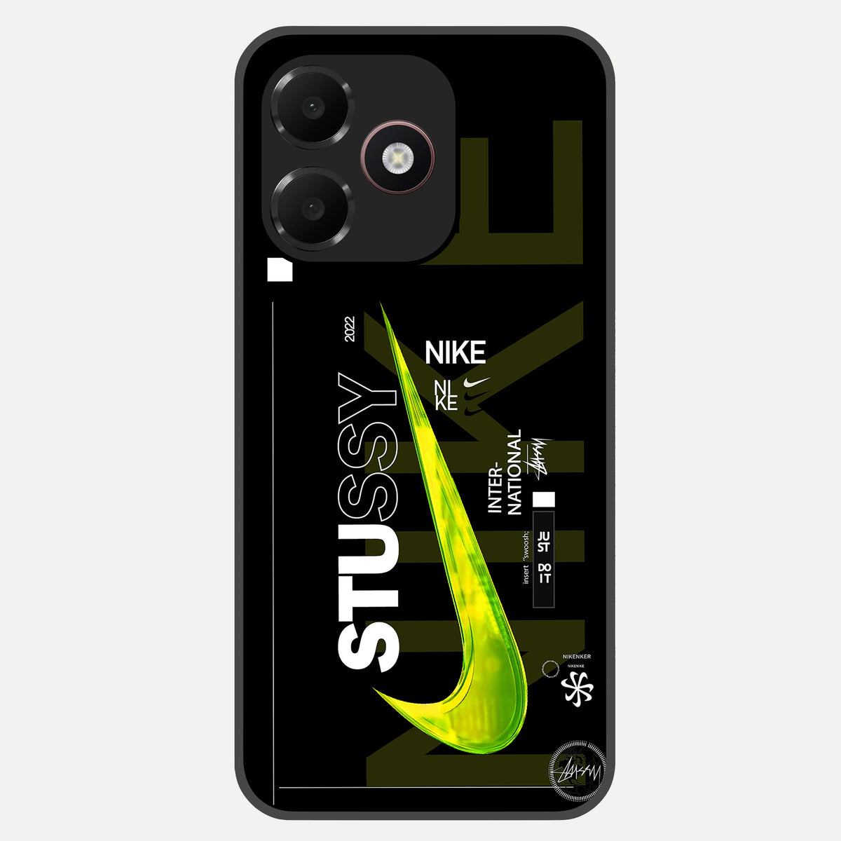  Neon Street Edition Glass Case For Oppo A6C 5G back cover – full design glossy printed glass finish