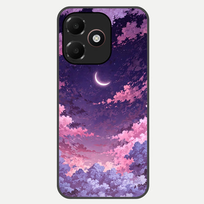  Sky Drift Clouds Glass Case For Oppo A6C 5G back cover – full design glossy printed glass finish