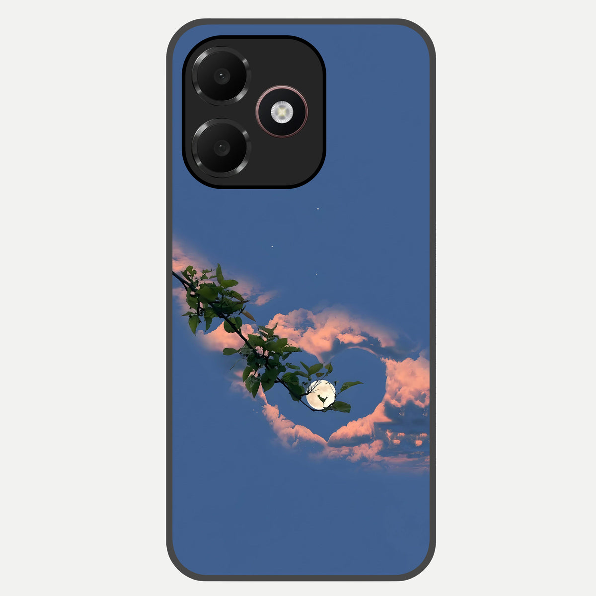  Sky Under Tree Glass Case For Oppo A6C 5G back cover – full design glossy printed glass finish