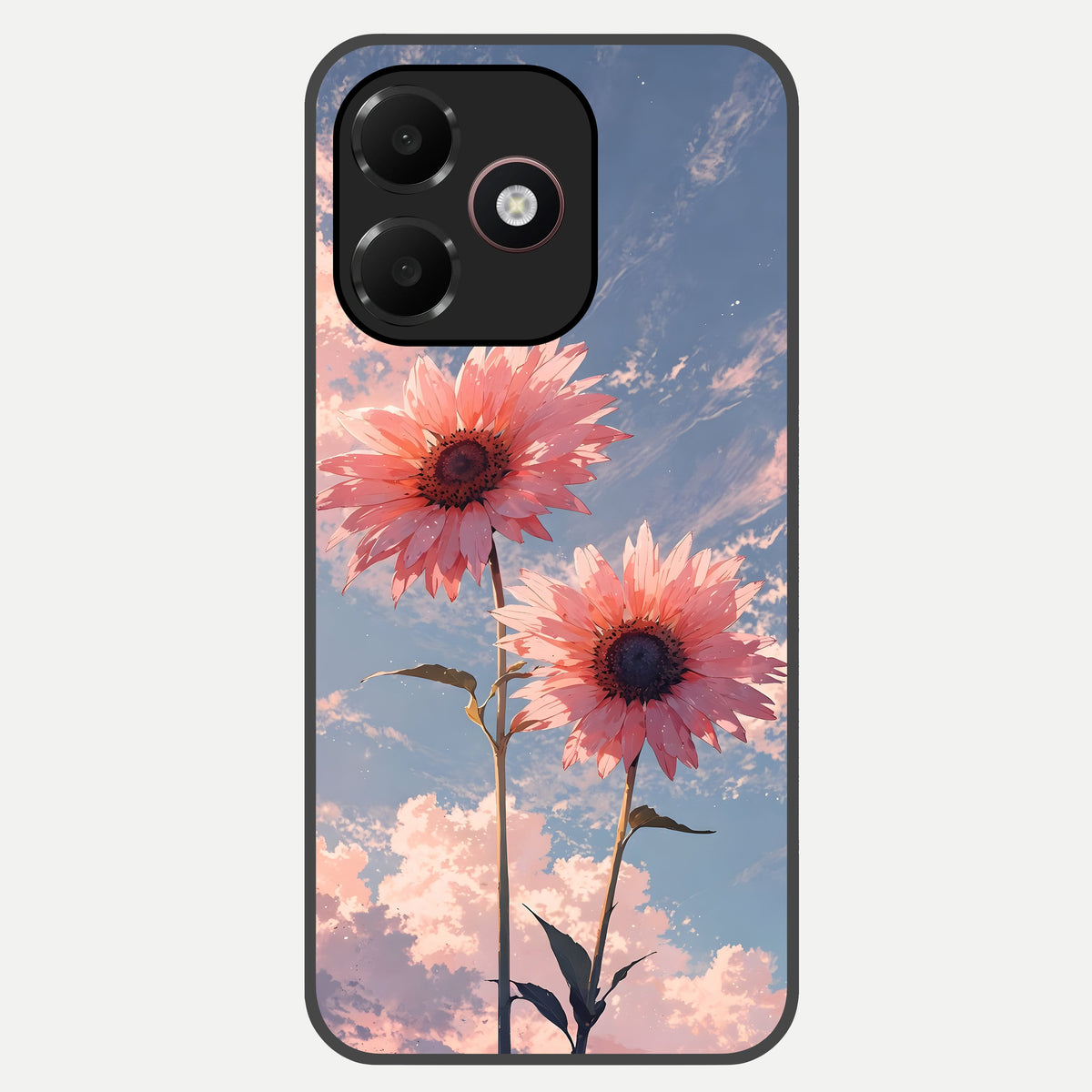  Sun Moon Balance Glass Case For Oppo A6C 5G back cover – full design glossy printed glass finish