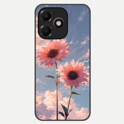  Sun Moon Balance Glass Case For Oppo A6C 5G back cover – full design glossy printed glass finish