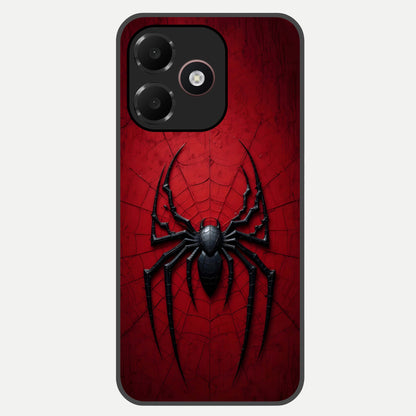  Superhero Web Emblem Glass Case For Oppo A6C 5G back cover – full design glossy printed glass finish
