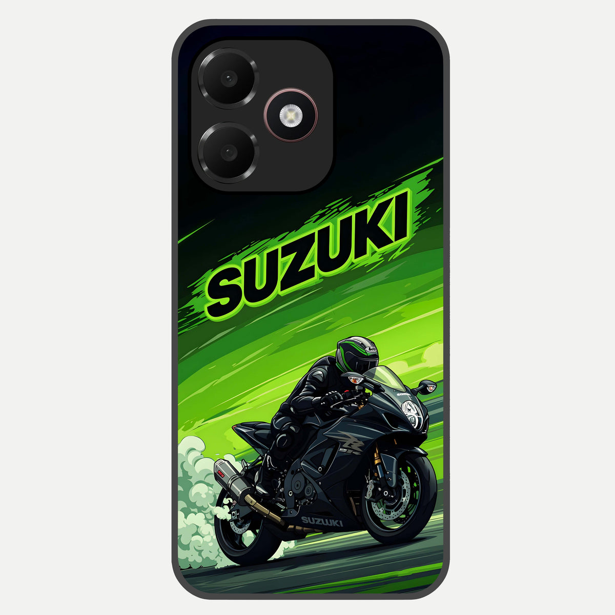  Suzuki Speed Beast Glass Case For Oppo A6C 5G back cover – full design glossy printed glass finish