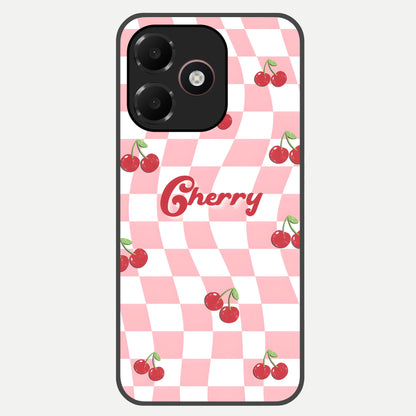  Sweet Cherry Vibes Glass Case For Oppo A6C 5G back cover – full design glossy printed glass finish