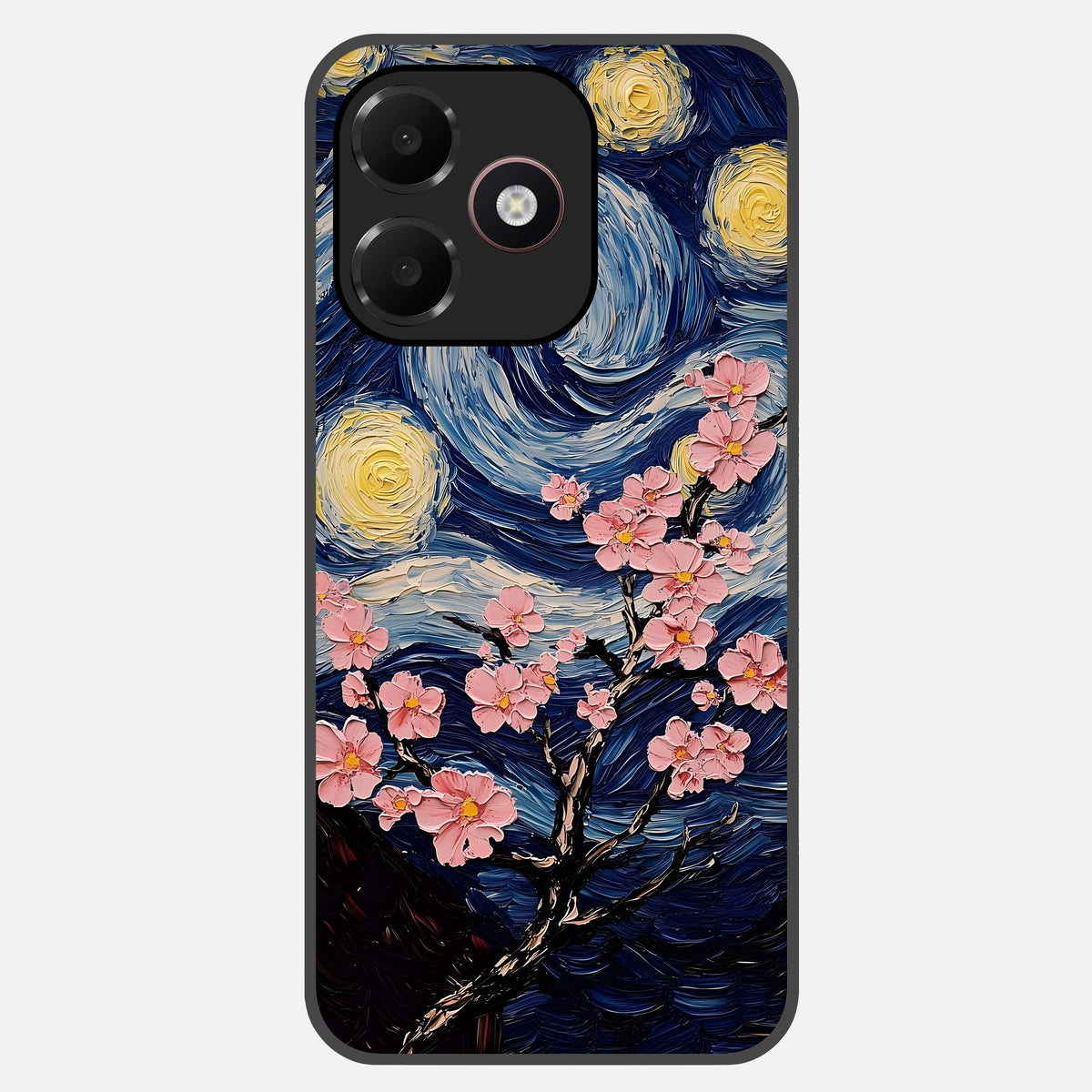  Van Gogh Scenery Glass Case For Oppo A6C 5G back cover – full design glossy printed glass finish