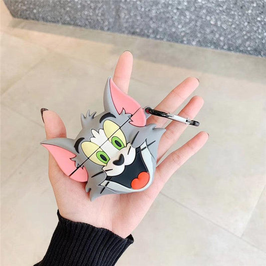 TOM & JERRY SILICONE AIRPODS CASE COVER FOR 1/2, 3 AND AIRPODS PRO